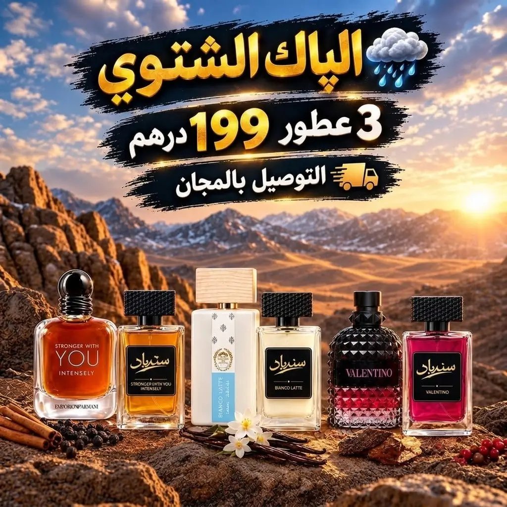 pack parfum bianco _ Sindibad Parfum _ valentino + bianco latte + stronger With You Intensely